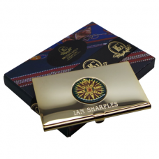 Personalised Gold Compass Design Card Holder Personalised Gold Compass Design Card Holder